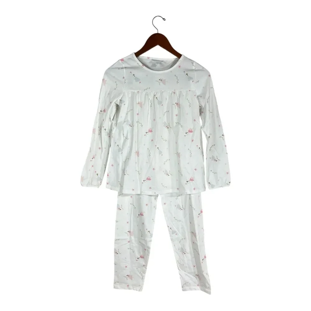 NWT Little White Company Fairy Print Pajamas Girls 11-12 Years 100% Cotton